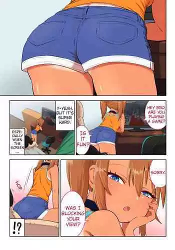 Gēmu shi tetara on'nanoko ga mata no ma ni suwatte kita | When I was playing a game, a girl sat between my crotch